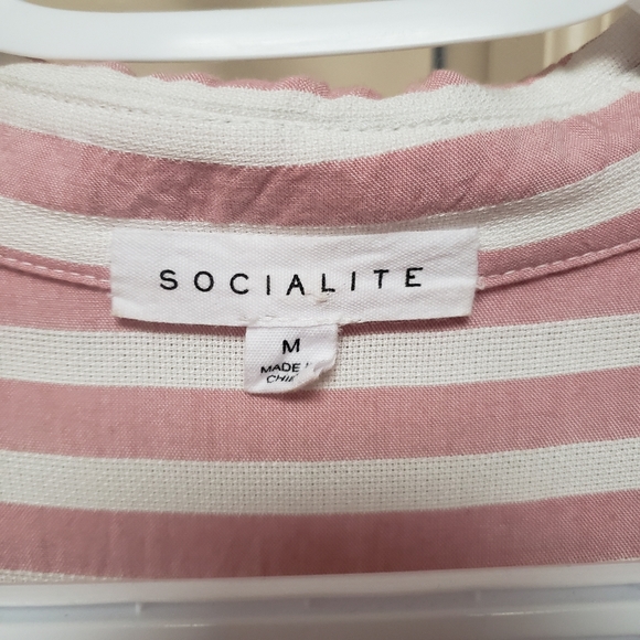 Socialite button up tie front top - Picture 3 of 3